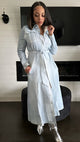 Denim Duster Dress Coat